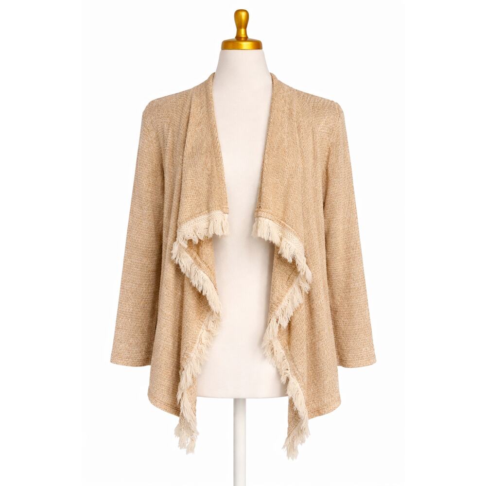 Bohemian Open Front Cardigan Womens Size XXL Hippie Peasant Cottagecore Granola - Picture 2 of 4